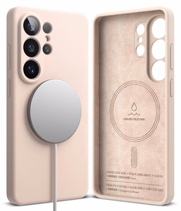 Ringke Silikoninis MagSafe Dėklas for Samsung Galaxy S26 Ultra - rožinis