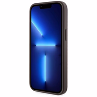 Guess 4G Stripes dėklas su Magnetinė pinigine iPhone 15 - rudas