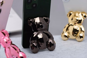 Lipnus telefono stovas BEAR - juodas