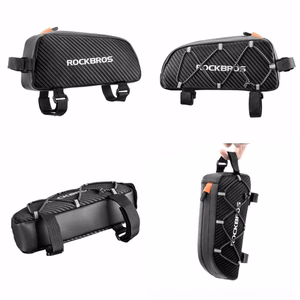 Rockbros 039BK pintas 1 l dviračio rėmo krepšys – juodas