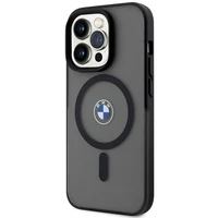 BMW IML Signature magnetinis dėklas telefonui iPhone 15 Pro - juodas