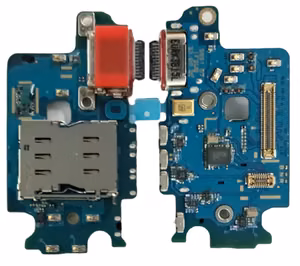 Lanksčioji jungtis Samsung S921 S24 su įkrovimo kontaktu, mikrofonu, SIM lizdu originali (service pack)