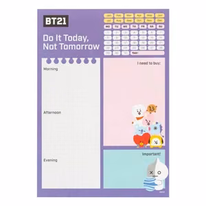 BT21 A5 dienos planuoklis