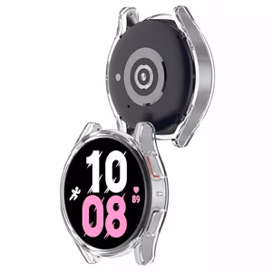 LCD apsauginis stikliukas/dėklas 360 degree cover Samsung Watch Active 2 40mm skaidrus