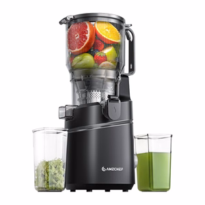Шнековая соковыжималка AMZCHEF SJ-036CBK (черная)