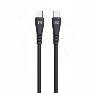 Kabelis USB C - USB C Blue Star 3A 60W QC4.0 1 m PJ-DQ1-C juodas