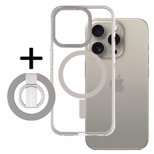 Amazing Thing Titan Pro Mag žiedo laikiklio dėklas 10FT IP156.1PTRGY Iphone 15 Pro titano