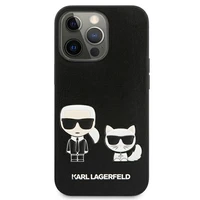 KARL LAGERFELD KLHCP13LPCUSKCBK IPHONE 13 PRO / 13 6.1 "JUODAS / JUODAS DĖKLAS IKONIK KARL & CHUPETTE