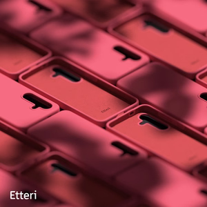 Etteri Silikoninis dėklas for Samsung Galaxy S24 FE raspberry