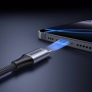 Ugreen 2in1 USB-C laidas - 2xUSB-C PD 140W 2m - juodas