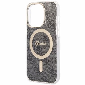 Guess 4G MagSafe dėklas telefonui iPhone 14 Pro - juodas