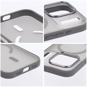 Case for iPhone 16 Flexline Mag Cover compatible with MagSafe gray