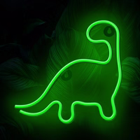 Neon LED Light DINOSAUR žalias NNE01 Neolia