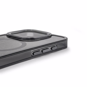 Blizgus dėklas MagSafe iPhone 16 Pro Max - juodas su blizgučiais