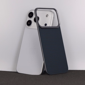 Liavec Carbon Layer Magsafe Aramid Fiber dėklas skirtas Iphone 17 Pro Max mėlynas
