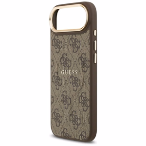 GUESS dėklas IPHONE 17 Air suderinamas su MagSafe GUHMP17MP4MSEGCW (PU 4G su klasikiniu) rudas