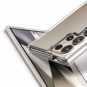 Crong Crystal Shield Cover dėklas, skirtas Samsung Galaxy S24 Ultra, skaidrus