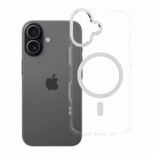Case for iPhone 17 Frame Clear Hybrid Mag Cover compatible with MagSafe transparent