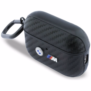 BMW Carbon Metal Logo Dėklas for AirPods Pro 3 - juodas