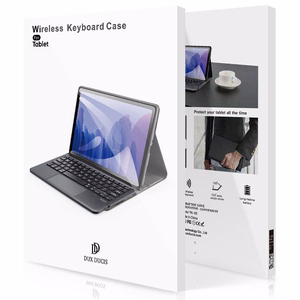 DUX DUCIS dėklas DK sulankstomas su belaidže klaviatūra su apšvietimu SAMSUNG Tab S10 Ultra/S9 Ultra/S8 Ultra juodas