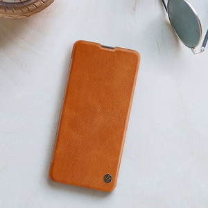 Nillkin Qin dėklas telefonui Xiaomi Redmi Note 11 Pro+ (Kinija) / Redmi Note 11 Pro (Kinija) / Mi11i HyperCharge apsauginis kameros dėklas su stovu rudas