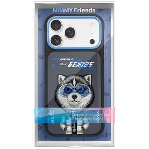 Nimmy Cool&Cute 2.0 vilko dėklas telefonui iPhone 17 Pro - juodas