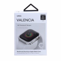 UNIQ dėklas Valencia Apple Watch Series 4/5/6/SE 44mm. sidabrinis/titanium sidabrinis