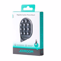 Magnetinis telefono laikiklis su siurbtukais Joyroom JR-ZS418 juodas