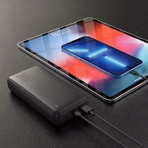 Išorinė baterija Power Bank Hoco J87A Type-C PD 20W+Quick Charge 3.0 20000mAh juodas