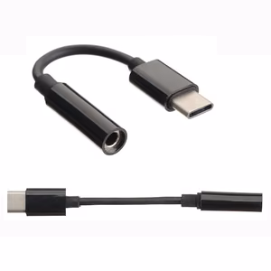 Garso adapteris Samsung KDM406 iš USB-C į 3.5mm juodas