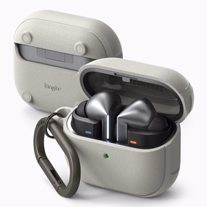Ringke Onyx Magnetinis dėklas Samsung Galaxy Buds 3 / 3 Pro ausinėms - pilkas