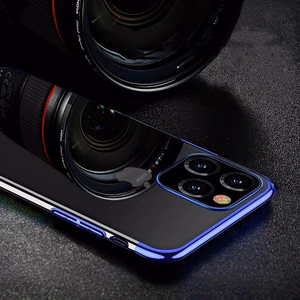 Permatomas dėklas TPU gelio dangtelis su metaliniu rėmeliu Samsung Galaxy S22 Ultra juodas