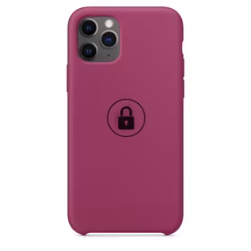 Dėklas "Silicone Case" skirtas iPhone 11 Pro Max / Pomegranate / su įpakavimu
