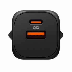 Spigen Essential EE352EU USB-C / USB-A 35W sieninis ikroviklis - Juodas