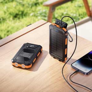 Išorinė baterija Power Bank Hoco J164 Solar 10W 8000mAh juoda