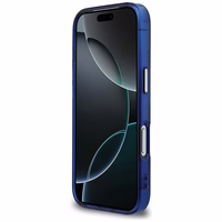 Guess IML Peony Dot MagSafe Dėklas for iPhone 17 Pro - mėlynas