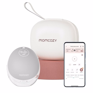 Momcozy M9 Breast pump with app control – Single set Gray