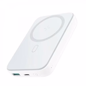 Внешний аккумулятор Joyroom (JR-W020) 10000mAh с беспроводной зарядкой (Magsafe 15W) белый