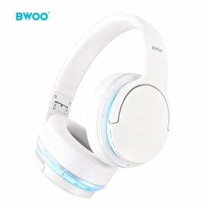 BWOO ANC Belaidis Headphone Premuim Sound Quality BW587 baltas