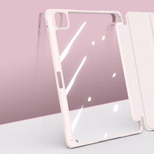 Dux Ducis Toby Armored Flip Smart Case для iPad Air 2020/2022 с держателем Apple Pencil Holder Pink