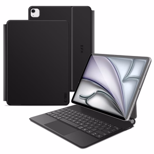 Tech-Protect Smartcase Magnetinis su klaviatūra iPad Pro 12.9” 2020 / 2021 / 2022 / iPad Air 13” 2024 / 2025 - Juodas