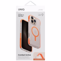Uniq Combat Active Magclick krovimo dėklas telefonui iPhone 16 Pro Max - oranžinis