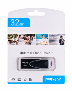 PNY Attaché 4 2.0 32GB USB atmintukas USB A tipo Juoda
