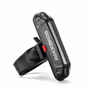 Rockbros A54BK galinis dviračio žibintas + Micro USB - USB-A laidas - juodas