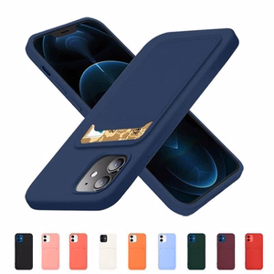 Card Case silikoninis dėklas piniginė su kortelių skyriumi Samsung Galaxy A73 rožinis