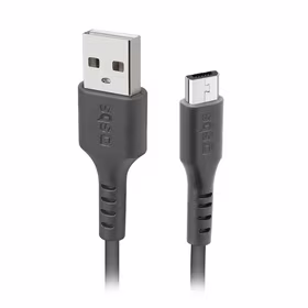 SBS LTHL200 USB-A - Micro-USB kabelis 1 m - juodas