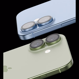 Benks grūdintas stiklas DR Sapphire Lens Protector kamerai iPhone 17 (2 lęšiai) šviesiai mėlynas