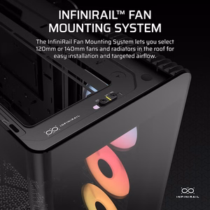 Corsair 4500X RS-R ARGB grūdintas stiklas vidutinio bokštelio korpusas, juodas