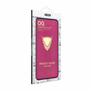 Защитное стекло с приватным фильтром OG 6D Premium Privacy Glass для iPhone 18, цвет: чёрный