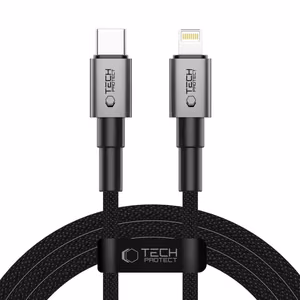 Кабель Tech-Protect Ultraboost DNA USB-C Lightning PD27W 3A 200 см - серый